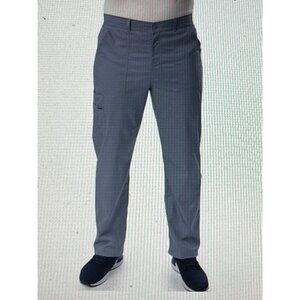Landau Cargo Scrub Pants Sz SXL (XL)  Mens Gray Button Front & Pockets